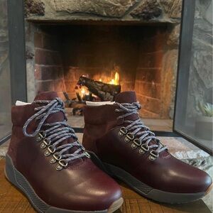 TIMBERLAND Kiri Up Sneaker Boot Burgundy Leather